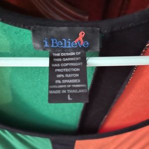 I Believe 95% Rayon 5% Spandex dress